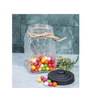 Cooker CKR2732 Cam Siyah Kapaklı Kavanoz 25 Cm