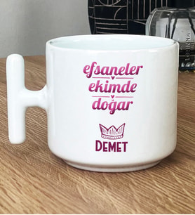 Kişiye Özel Terazi Akrep Burcu Hediye T Kupa Bardak Doğum Günü Hediyesi (Beyaz)