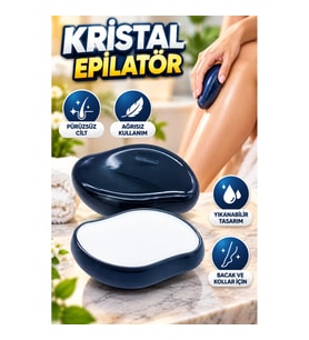 Kristal Tüy Alıcı Epilatör Yıkanabilir Tüy Silgi Bacak ve Kollar İçin Pratik Epilasyon Aleti