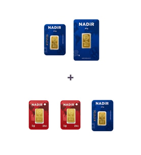 Nadir Gold 24 Ayar 17 Gram Altın (1 Ad 10 Gram Altın + 2 Ad 2,5 Gram Altın + 2 Ad 1 Gram Altın )