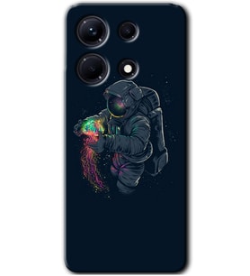 İnfinix Note 30 Kılıf HD Desen Baskılı Arka Kapak - Astronot Kıyafeti