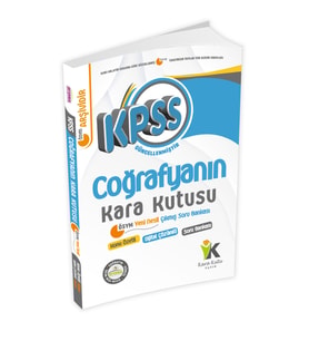 KPSS Coğrafyanın Kara Kutusu Konu Özetli Dijital Çözümlü Soru Bankası (Beyaz)
