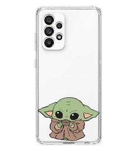 Samsung Galaxy A23 Uyumlu Baby Yoda Tasarımlı Şeffaf Telefon Kılıfı