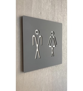 Cool Serisi WC Yönlendirme Levhası
