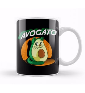 Cute Avogato Avocado Cat Funny Kitty Avo gato Pun Kupa Bardak Porselen