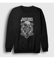 Presmono Unisex Siyah Pray Asking Alexandria Sweatshirt 385591tt