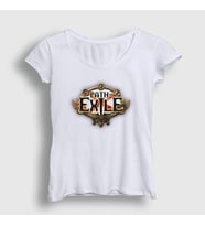 Presmono Kadın Beyaz Path Of Exile T-Shirt 421931tt (Beyaz)