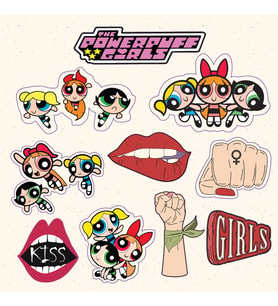 Powerpuff Girls Tasarımlı A5 Stickers Çıkartma PYTKSTK029