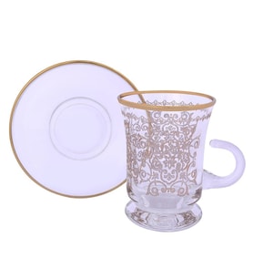 Decorium Çay Takımı Kulplu 12 Parça Patrice Altın ARS 285