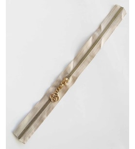 Angel Çanta Aksesuar Başlıklı Fermuar 40 Cm Light Gold Metal Bej