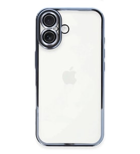 Newface Apple iPhone 16 Plus Kılıf Razer Lensli Silikon - Açık Mavi