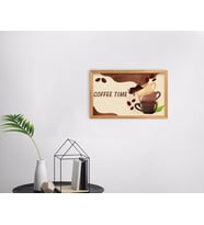 BK Home Coffee Tasarımlı Dekoratif Retro Ahşap Tablo-41