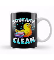 Cute Squeaky Clean Rubber Duck Bath Time Duckling Kupa Bardak Porselen
