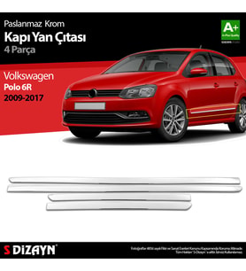 VW Polo 6R Krom Kapı Yan Çıtası 2009-2017