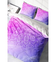 Violet Damask Klasik Çift Kişilik Nevresim Takımı