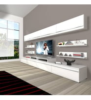 Decoraktiv Ekoflex 360Y Mdf Tv Ünitesi Tv Sehpası - Parlak Beyaz