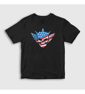 Presmono Unisex Çocuk Siyah Logo American Nightmare Wwe Cody Rhodes T-Shirt 453491tt