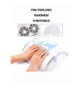 İki Motorlu 80W Tırnak Toz Toplama Makinesi, Profesyonel Temizlik Seti