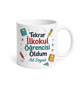 Çocuğunun Ödevini Yapan Ebeveynlere Esprili Kupa Bardak Hediye Yeniden Öğrenci