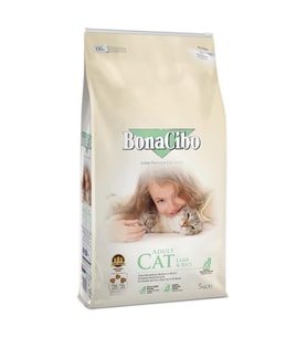BonaCibo Adult Cat Lamb Rice Kuzulu Kedi Maması 5 kg