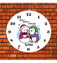 İsimli Yılbaşı Duvar Saati Kişiye Özel