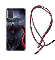 Samsung a71 A72 A73 A7 A9 2018 C7 C9 Kılıf Boyun Asklı Rasta Silikon Super Cat 1666