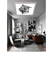 Genç Odası Led Avize Rock Star Lamba 60w Yüksek Homojen Aydınlatma 60x60 Modern Avize
