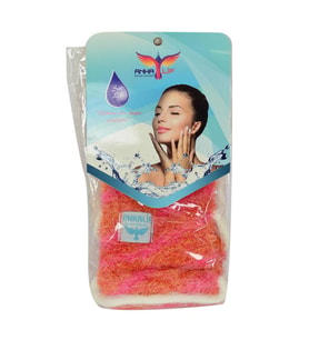 Ankalif İpli Sırt Vücut Yumuşak Banyo Lifi Pembe-Turuncu 56x10Cm