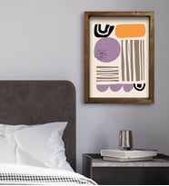 BK Gift Yatak Odası Konseptli Doğal Masif Ahşap Çerçeveli Tablo 45x65cm-63