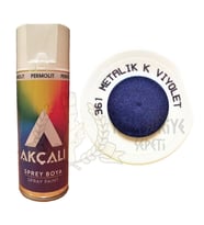 Akçalı Akrilik Sprey Boya METALİK KOYU VİYOLET MOR (Simli) 400 ml - 361