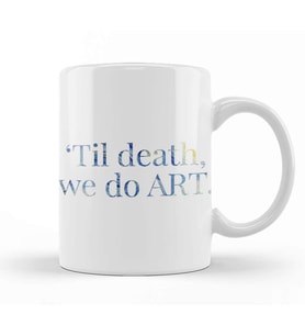Til Death We Do Art Starry Night Kupa Bardak Porselen