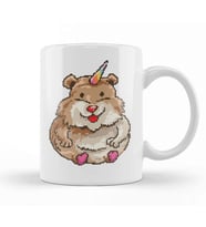 Hamster Unicorn Pixel Art Kupa Bardak Porselen