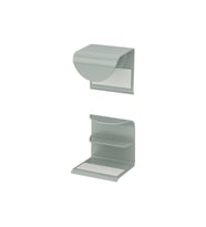 Kulp, gri-yeşil, 40 mm, 2 adet