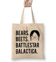 Bears Beets Battlestar Galactica The Office 01 Bez Çanta Uzun Saplı