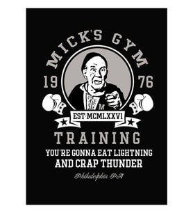 Mick'in Spor Salonu Tablo Ahşap Poster Dekoratif