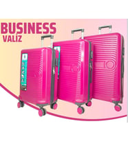 BUSINESS- GÜLKURUSU  3 LÜ SET VALİZ