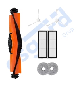 XİAOMİ S10+ , S20+ , X10+ , X20+ Uyumlu 1 Ana Fırça 2 Yan Fırça 2 Filtre 2 Mop PKT-iasgf0000803