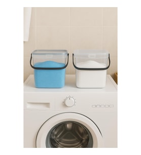 2’li Multibox Deterjanlık Kutusu & Banyo Düzenleyici & Saklama Kutusu 6 Lt Şeffaf