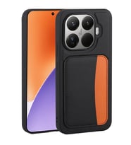 Xiaomi 15T Pro Kılıf Kartlıklı Zore X-Kart Silikon Kapak (Siyah)