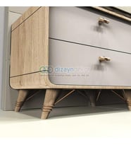 Konik Açılı Aksesuarlı Dolap Ayağı Parlak Altın Mat Siyah 15 Cm