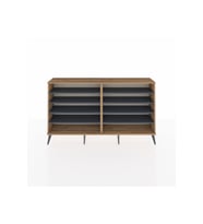 Arges Konsol 8 Raflı  176x30x99 Çam-Çam/Antrasit