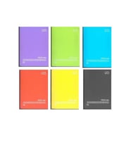 Gıpta Fresco Spiralli Düz Plastik Defter A4 96 Yaprak Kareli 4936 (12'Li Paket) (Karışık)
