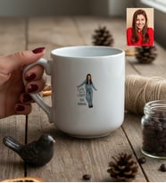 Kişiye Özel Karikatürlü Cute But Libra Terazi Burcu Kupa Bardak Doğum Günü Hediyesi