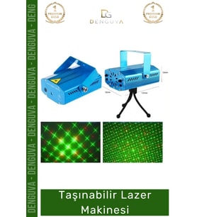#LazerMakinesi Güçlü Işık Efektleri Parti Eğlence Sahne Kırmızı Yeşil Desen Taşınabilir Lazer Makine