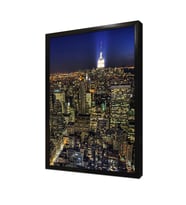 New York Gece Çerçeveli Mdf Tablo