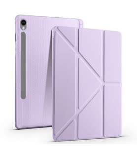 Galaxy Tab S9 FE Kılıf Zore Tri Folding Kalem Bölmeli Standlı Kılıf