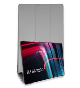 Pilelistore   Samsung Galaxy X200 Tab A8 10.5 Kılıf Tablet Smart Kılıf - Gri