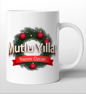 Yılbaşına Özel Süblimasyon Baskılı Kupa