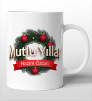 Yılbaşına Özel Süblimasyon Baskılı Kupa