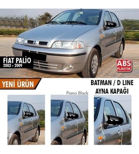 FİAT PALİO 2003-2009 BATMAN / D LINE AYNA KAPAĞI (Siyah - Beyaz)